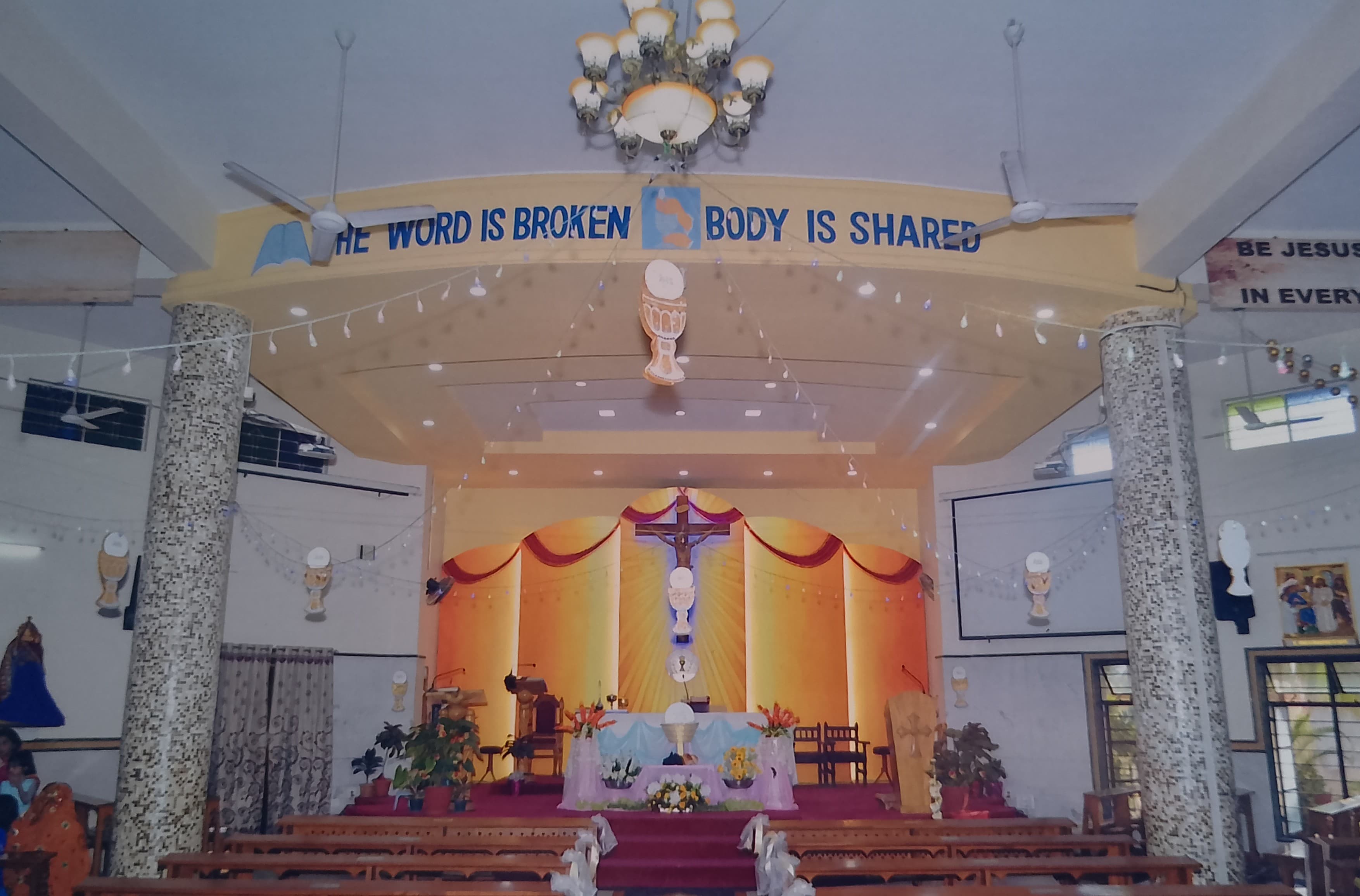 Interior view of our parish before the renovation in 2023